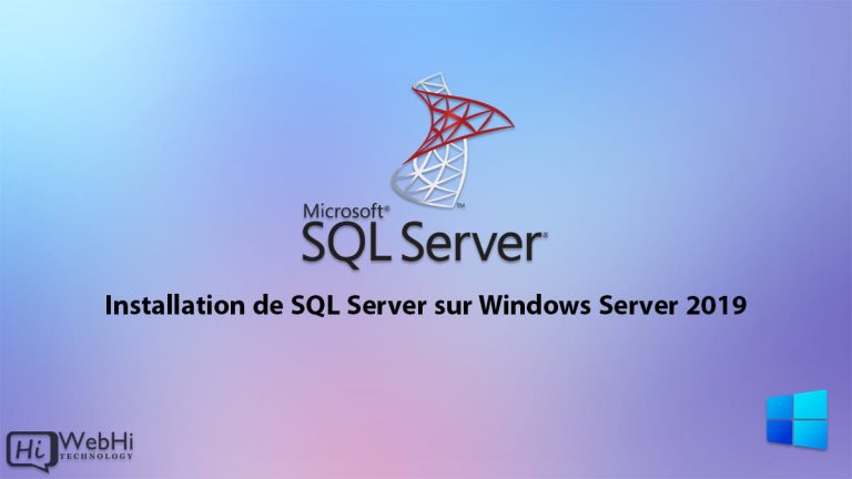 Installation De Sql Server Sur Windows Server Tutoriel